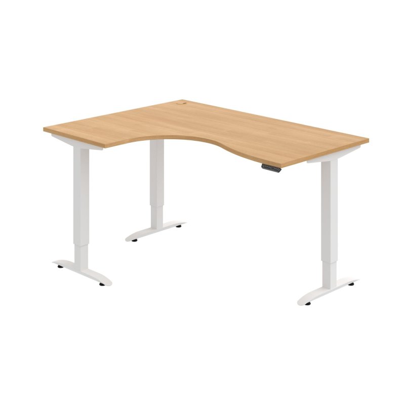 MST 2M 2005 P Ergo elektr. stav. stůl 160 x 120 cm, pravý, paměť. ovlad.