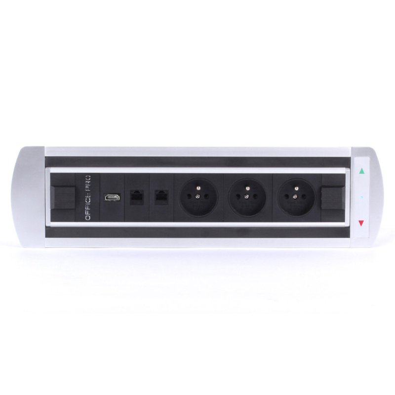 BTCZ 003 A Elektricky otočný panel, 3x el.zás.,2x LAN data, 1x HDMI,  Nabíjecí USB NE