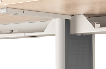 Průběžné vedení kabeláže po celé délce stolu HOBIS Flex FE 1200