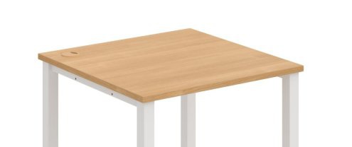Pracovní deska stolu HOBIS Uni O UL 600 — tloušťka 25 mm a 2 mm ABS hrana